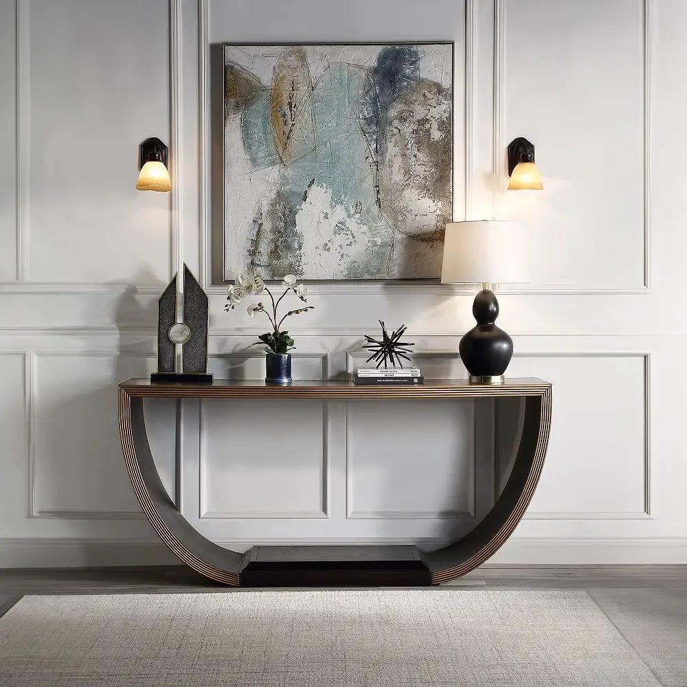Maceo - Console Table - Black & Gold by Unique Piece Furniture