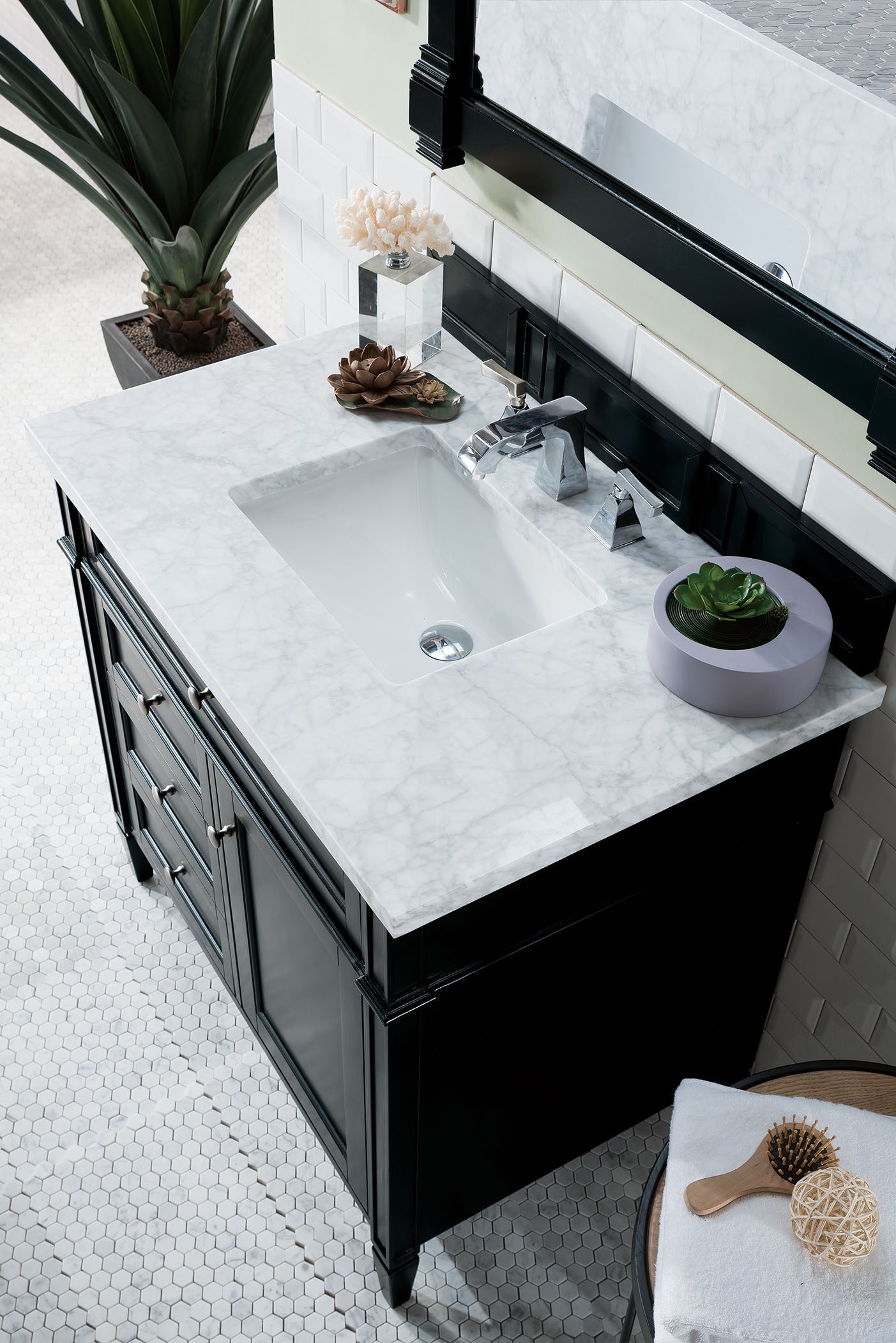 James Martin Brittany 36" Single Bathroom Vanity, Black Onyx, view 36