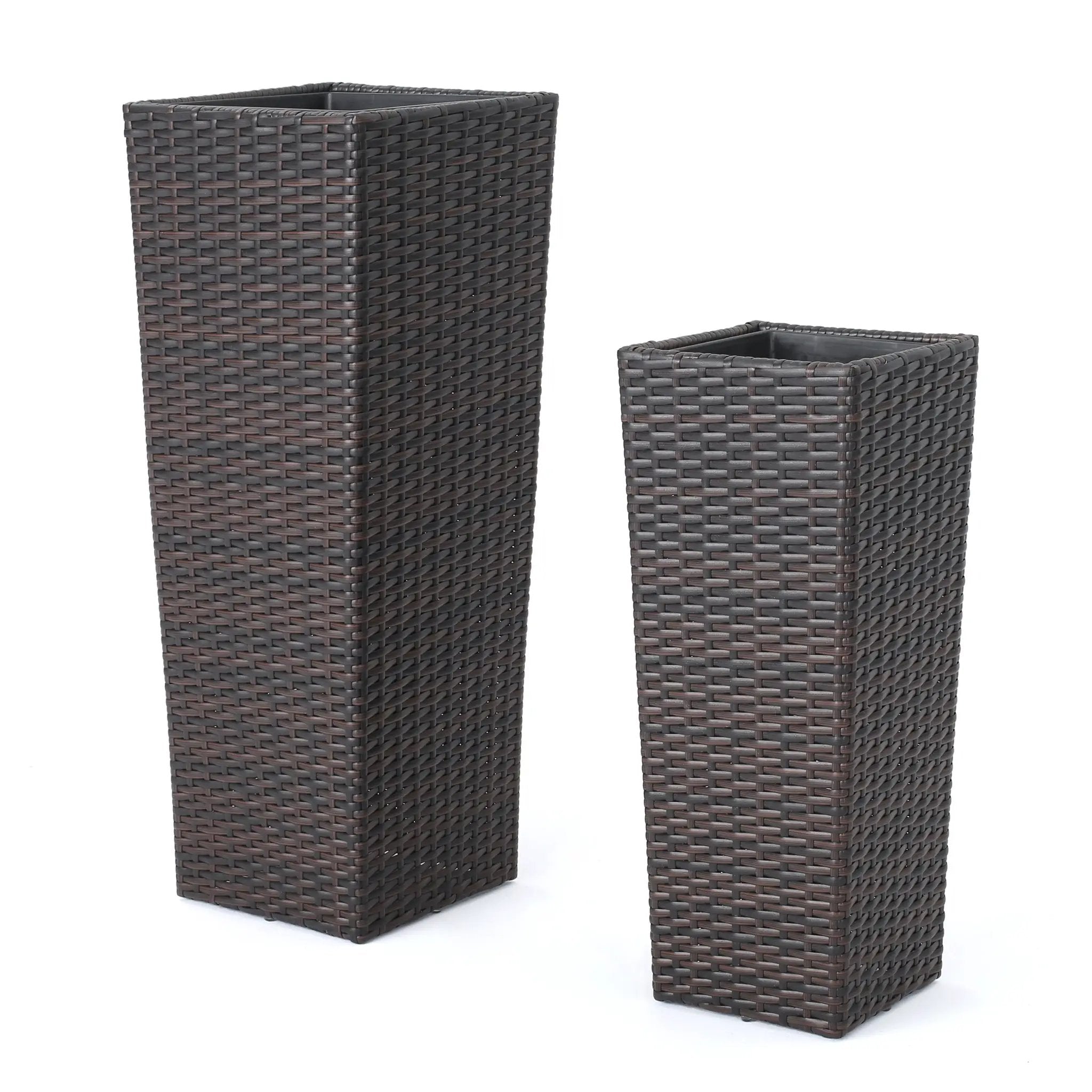 Rattan Flower Pot - Brown by HouseOfZazla