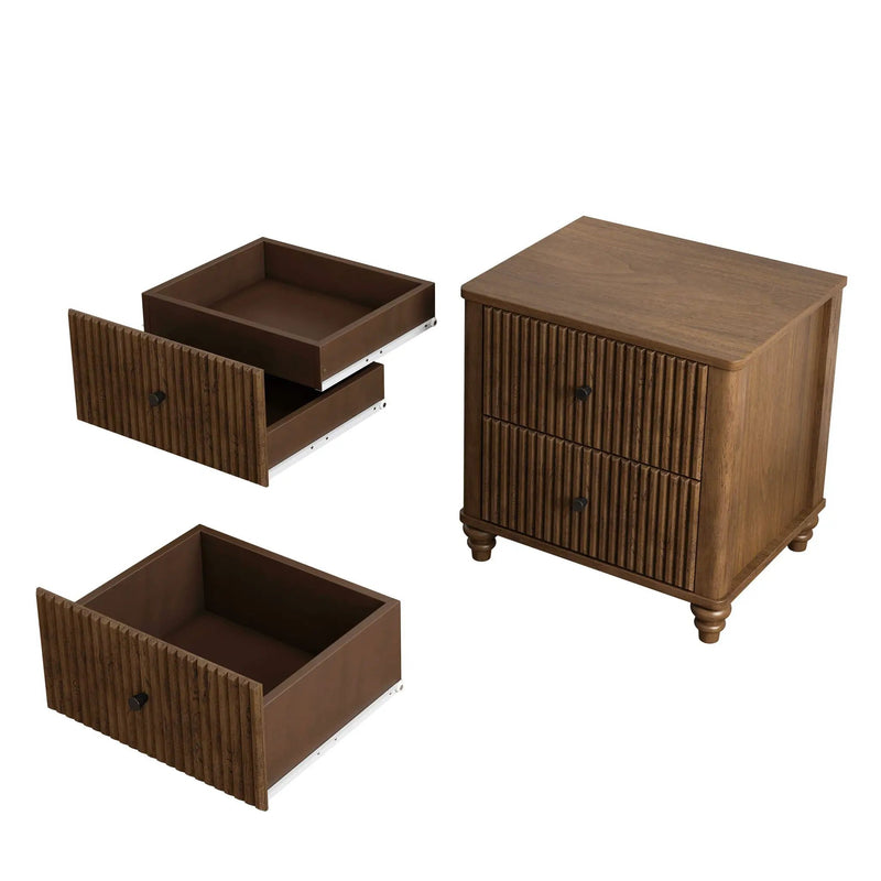 3 Piece Bedroom Set With Bed And 2 Nightstands by HouseOfZazla