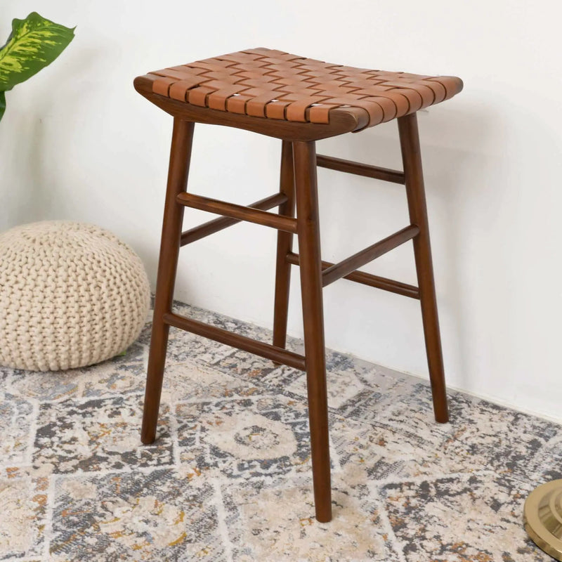 Maya - Stool - Rustic / Tan by HouseOfZazla