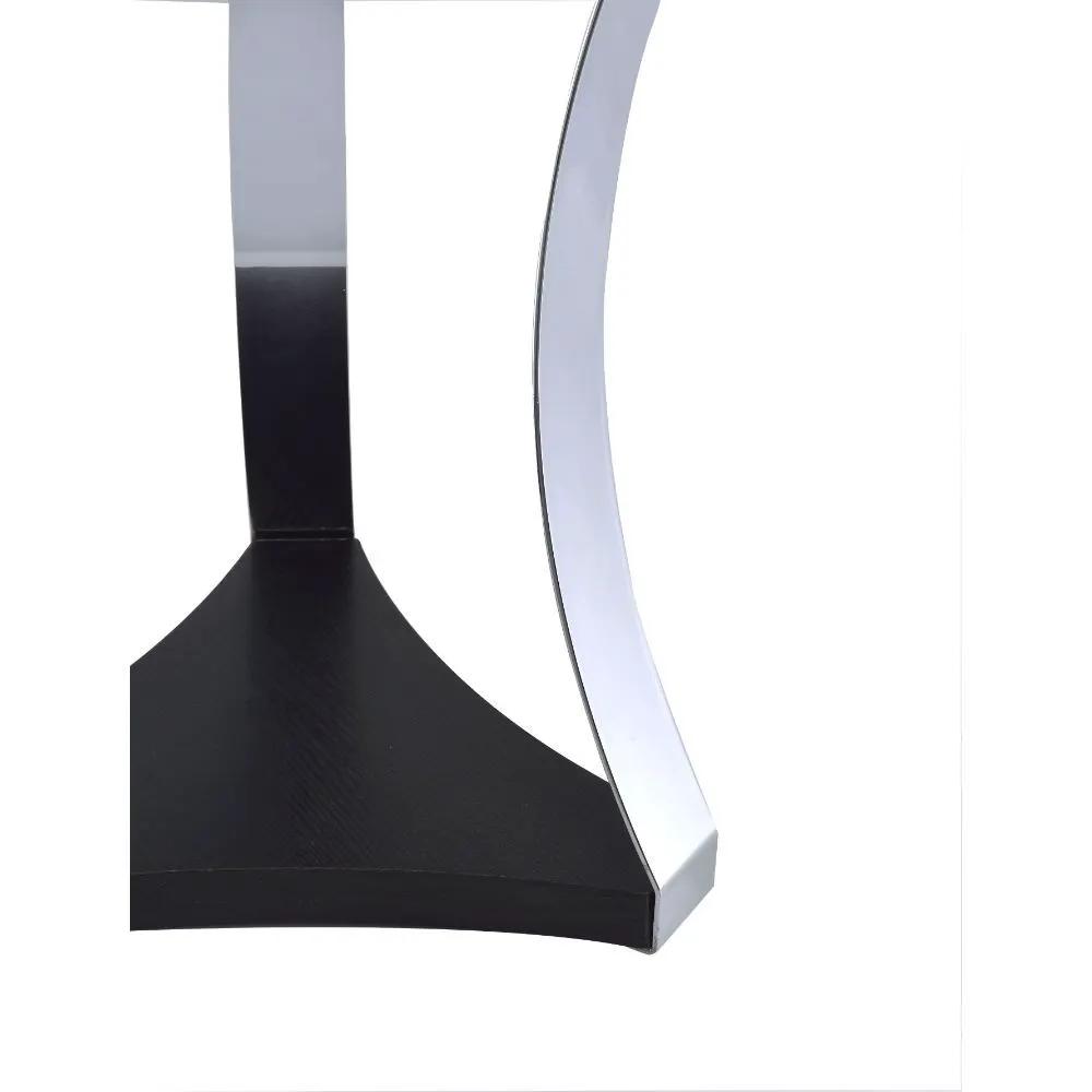 Geiger - End Table - Black Glass & Chrome by Unique Piece Furniture