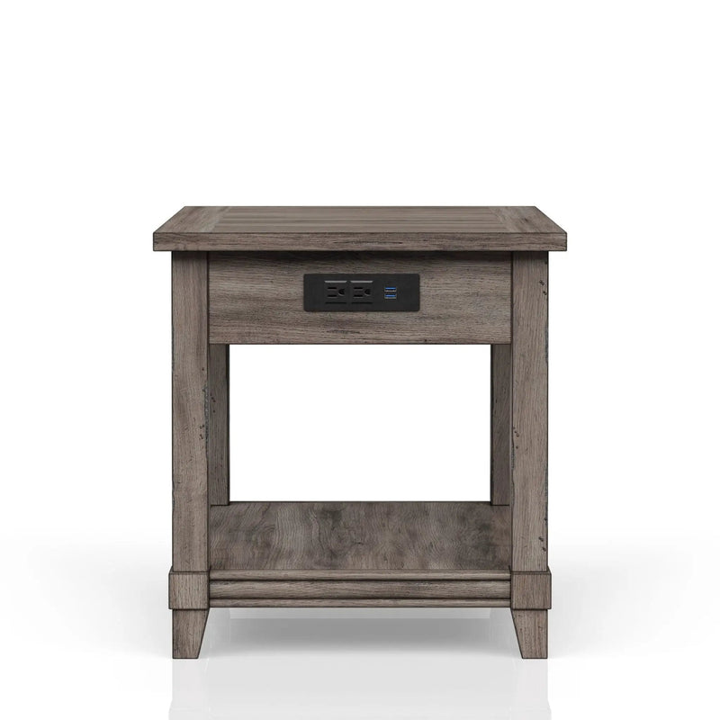 End Table With Storage Drawer Usn - Gray by Unique Piece Furniture