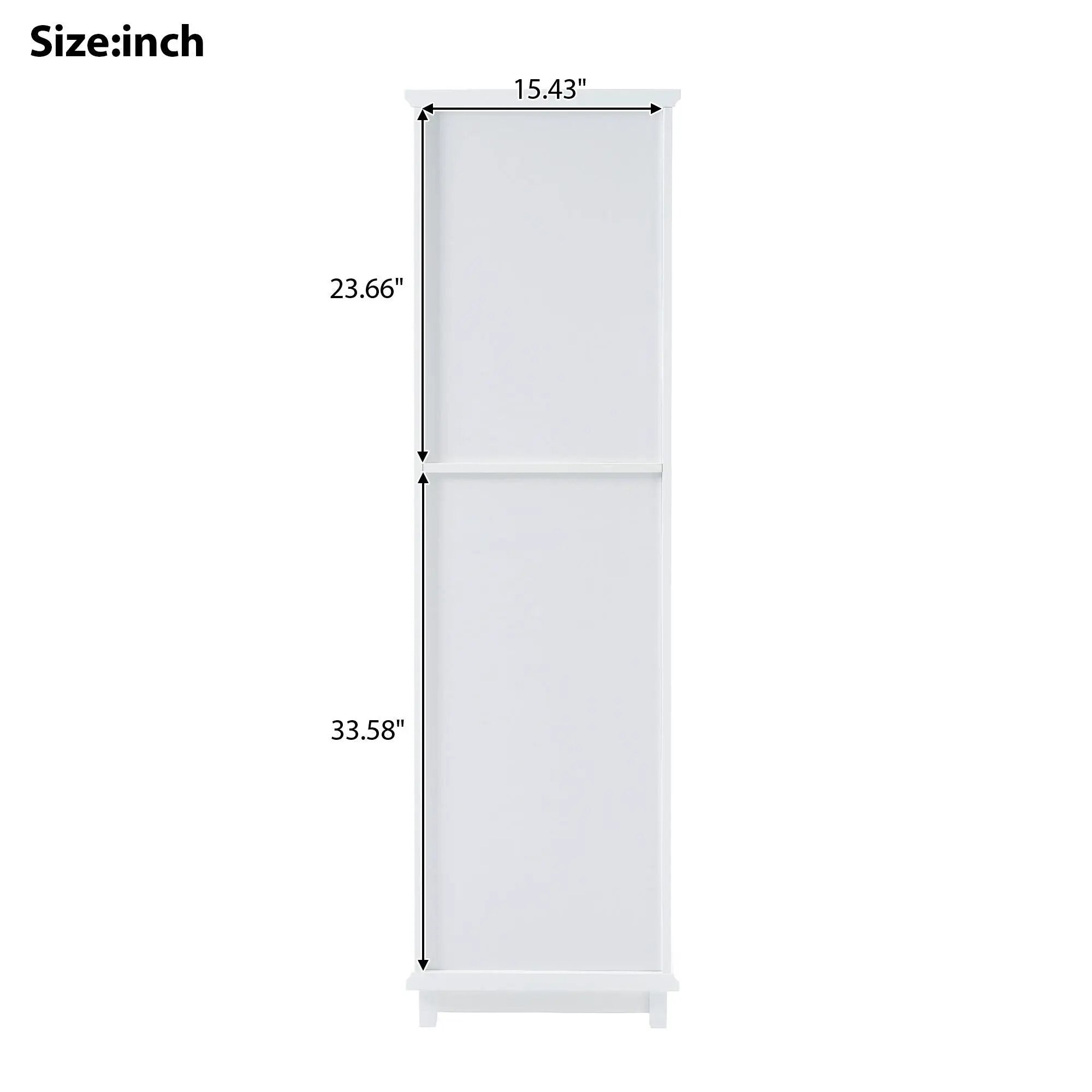 Tall Bathroom Storage Cabinet With Glass Doors, Free-Standing, Two Drawers, And Adjustable Shelves, Board, Painted Perfect For Displaying Your Favorite Items by HouseOfZazla