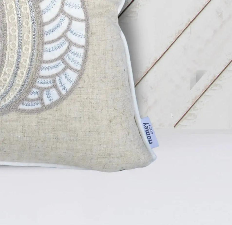 Lace Embroidered Pumpkin Throw Pillow – Set of 2 by HouseOfZazla