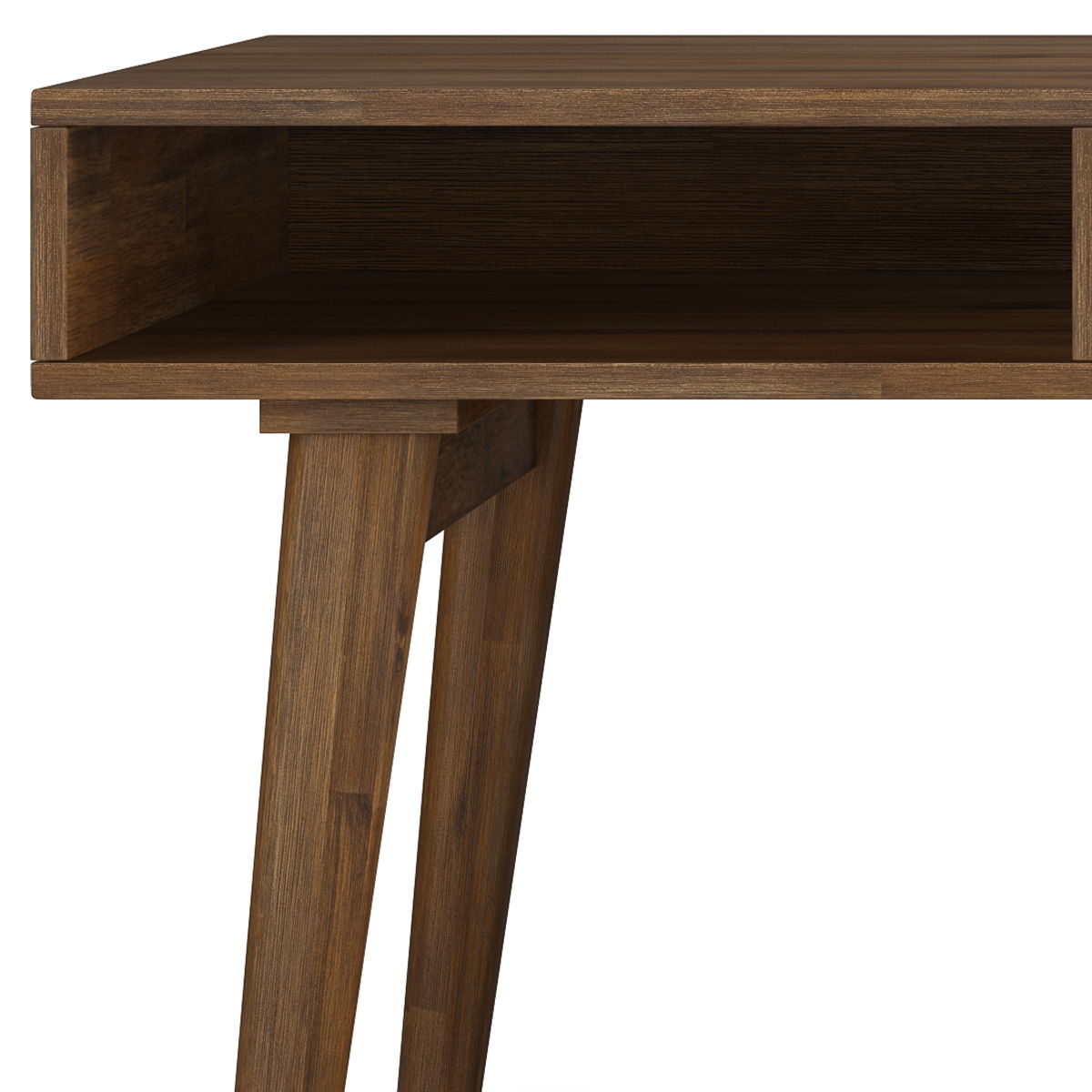 Clarkson - Desk With Side Drawers - Rustic Natural Aged Brown by HouseOfZazla
