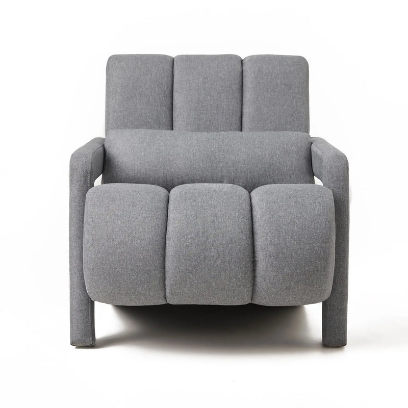Modern Upholstered Accent Chair, Comfortable Fabric With A Pillow For Living Room by HouseOfZazla