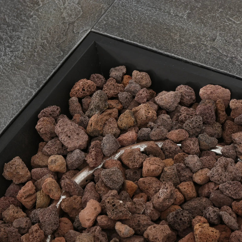 33' SQUARE MGO FIRE PIT - 40000 BTU. by HouseOfZazla