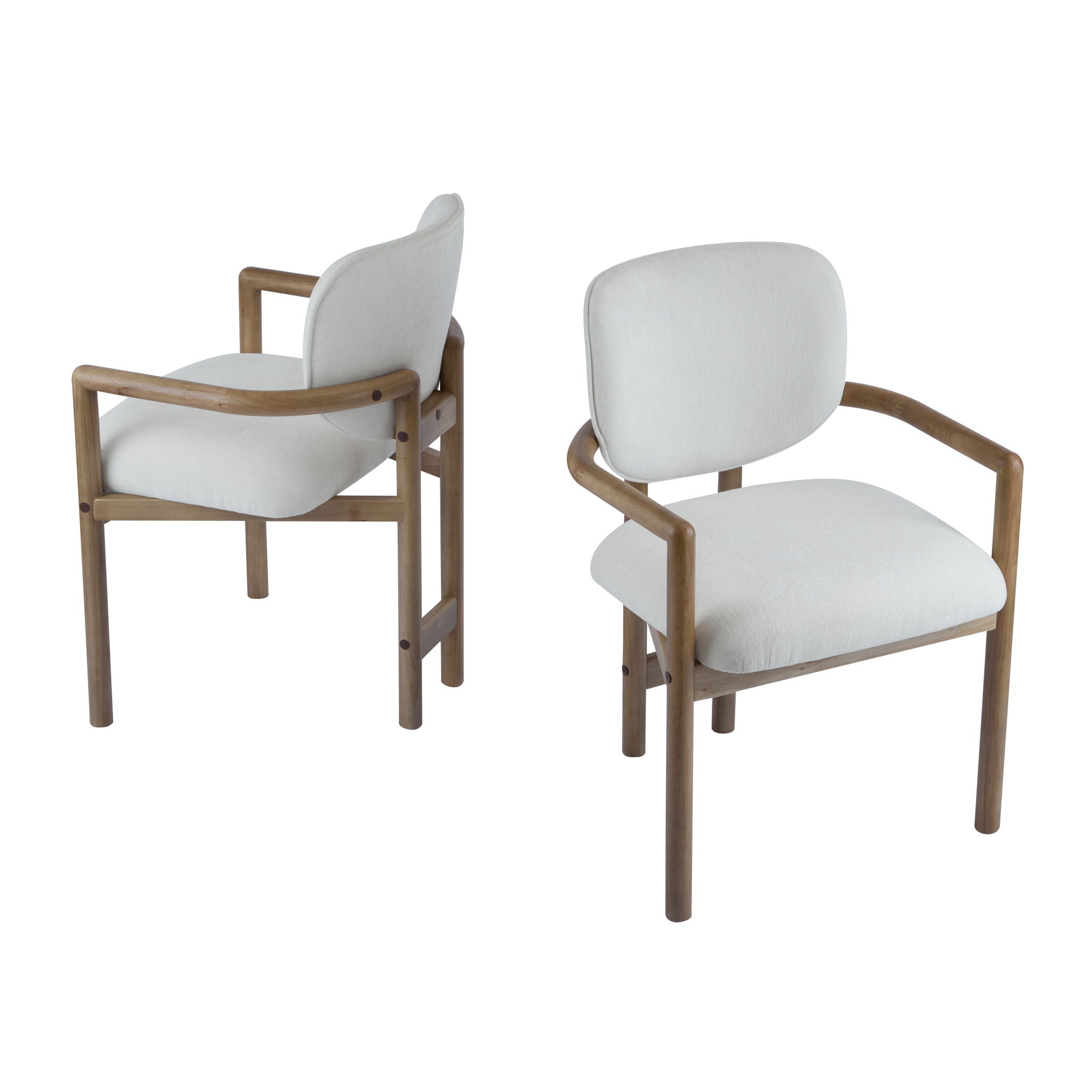 Upholstered Arm Dining Chairs (Set of 2) by HouseOfZazla