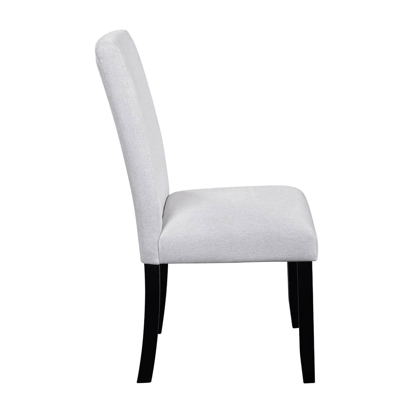 5 Piece Round Dining Table Set, Modern Dining Table And 4 Upholstered Chairs For Dining Room by HouseOfZazla
