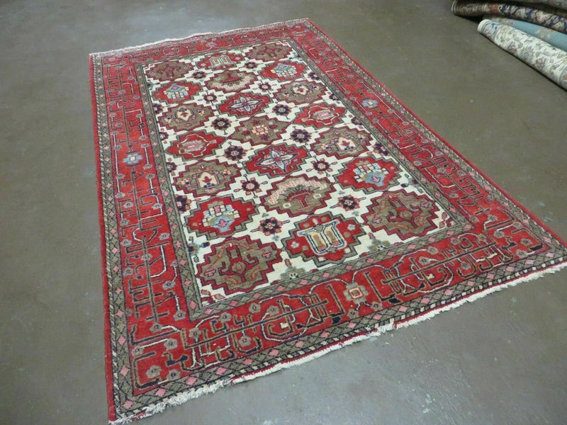 4' X 6' Antique Handmade Turkish Anatolian Wool Rug Vegetable Dyes by Jewel Rugs
