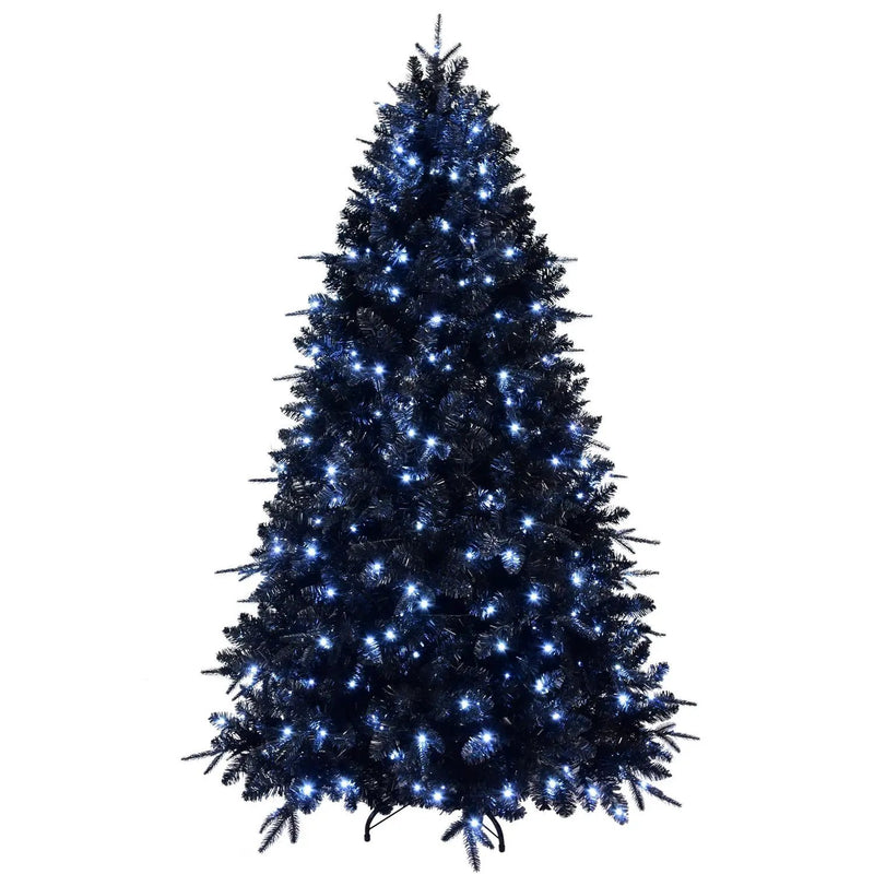 The 6-Foot Pre-Lit Black Christmas Tree by HouseOfZazla