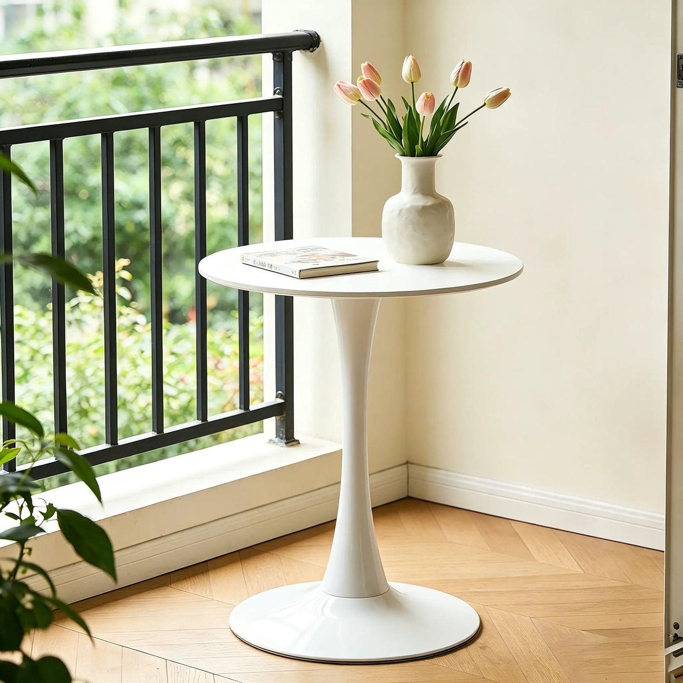 Round Dining Table With Tulip Style Base by HouseOfZazla
