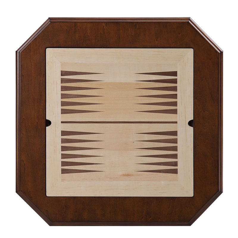 Bishop - Reversible Chess Checker Game Table With Game Tray (Chess Fingures Not Included) - Cherry by Unique Piece Furniture