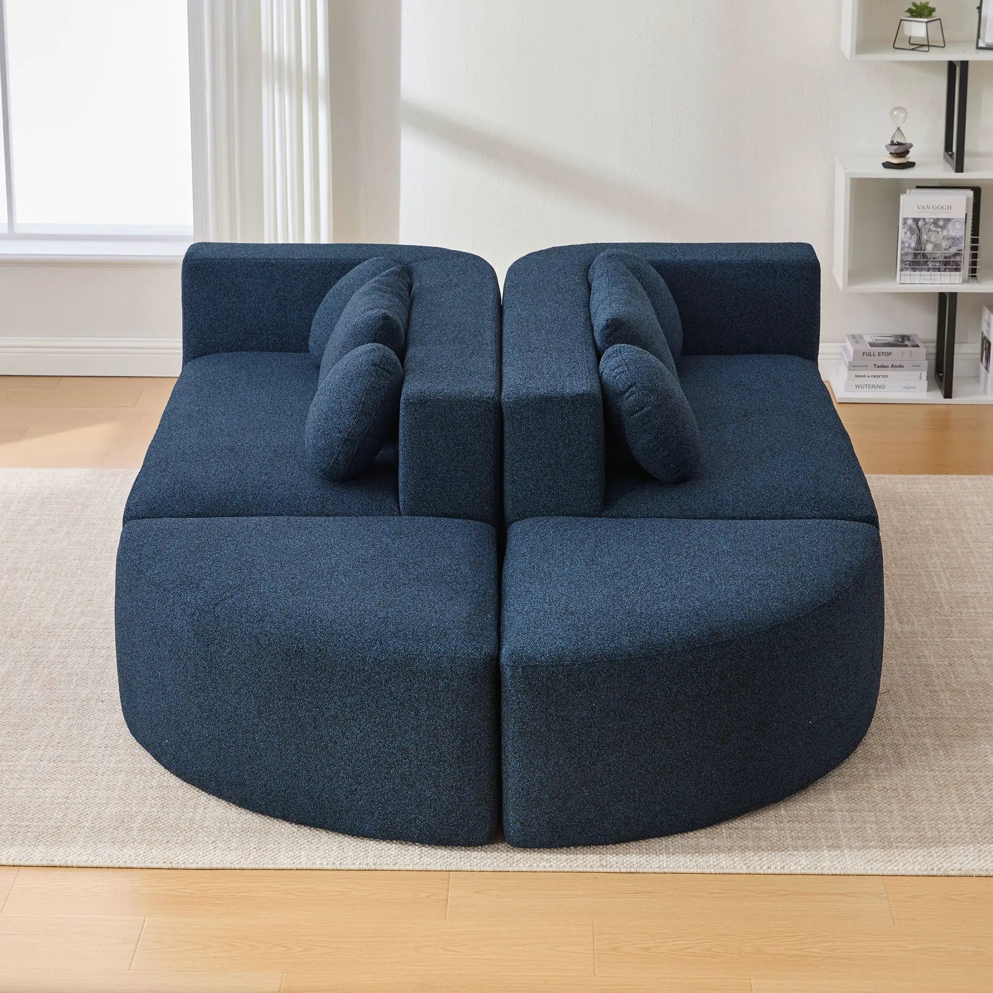 Boneless - Couch Modular Sectional Sofa With Deep Seating And Curved Design by Unique Piece Furniture