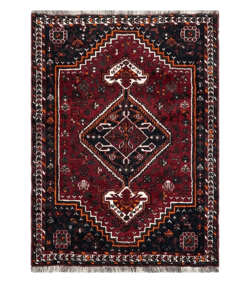 4' X 6' Antique Handmade Turkish Wool Veg Dyes Rug Organic Red Nice M10 by Jewel Rugs