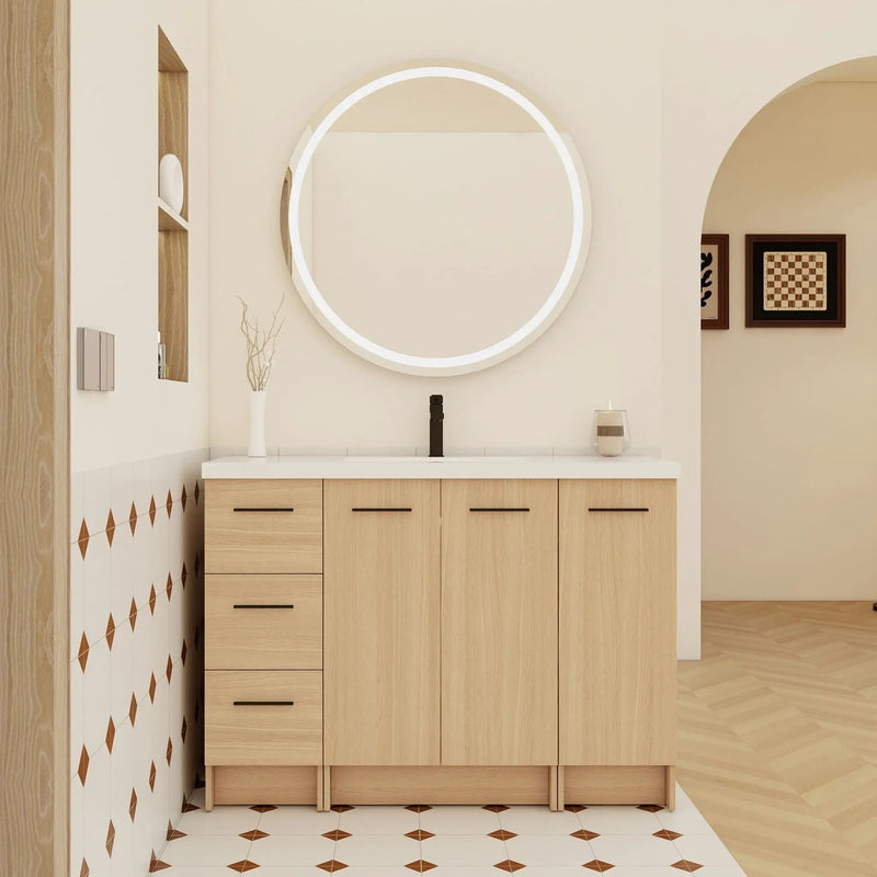 Floating Bathroom Vanity With Sink, Modular Cabinet by HouseOfZazla
