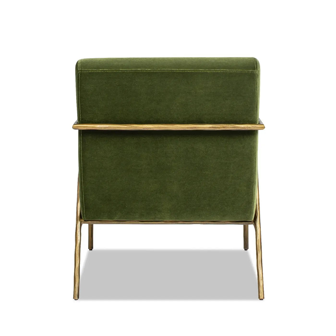 Aerin - Hammered Brass Upholstered Accent Arm Chair by Unique Piece Furniture