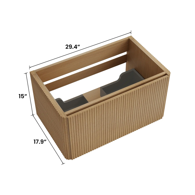 Etna 30" Striped Bathroom Vanity by HouseOfZazla