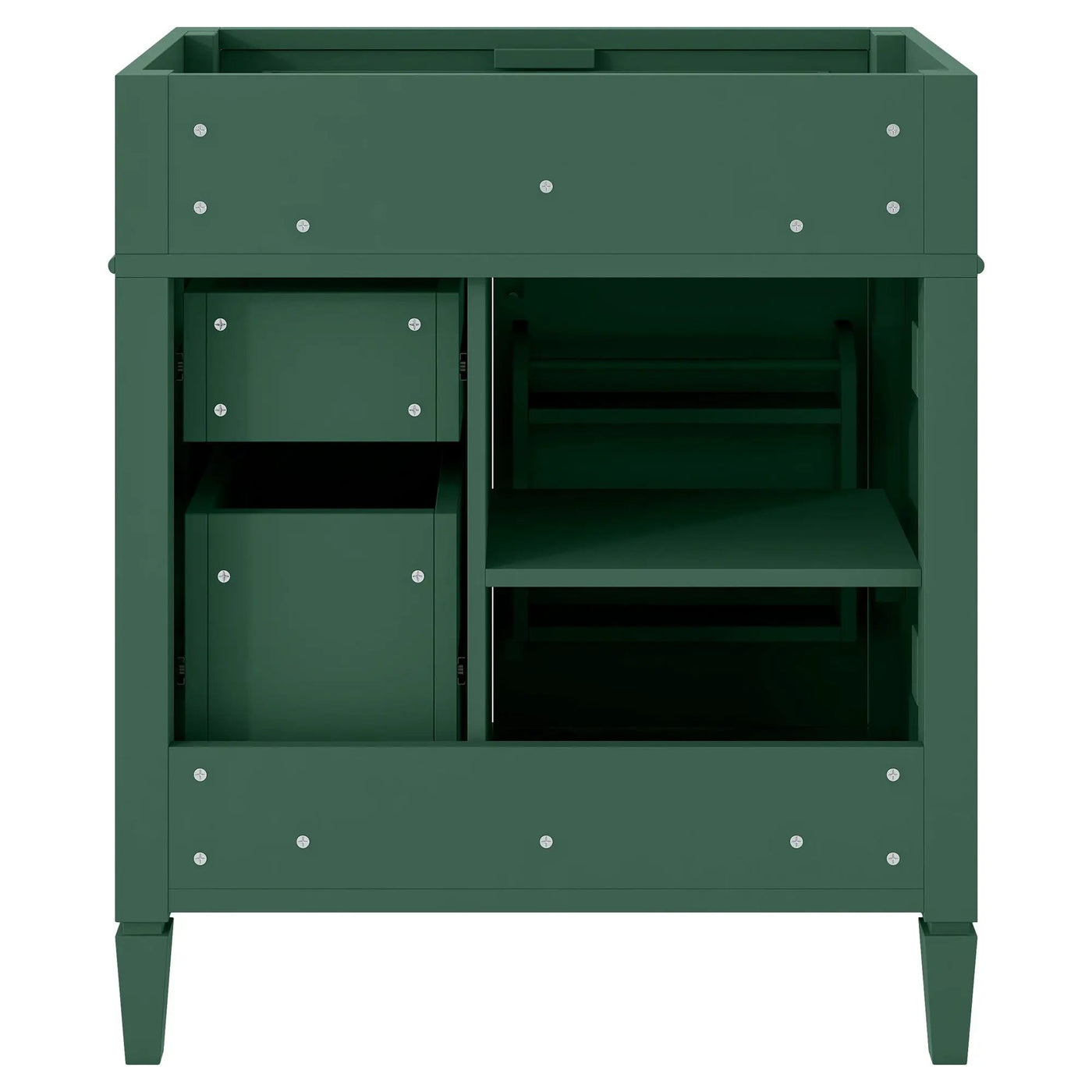 Bathroom Vanity With 2 Drawers And Tip-Out Drawer, Storage Cabinet by HouseOfZazla