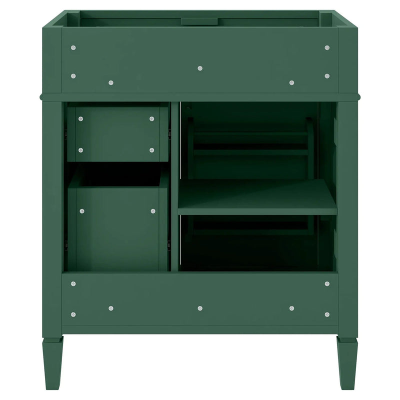 Bathroom Vanity With 2 Drawers And Tip-Out Drawer, Storage Cabinet by HouseOfZazla