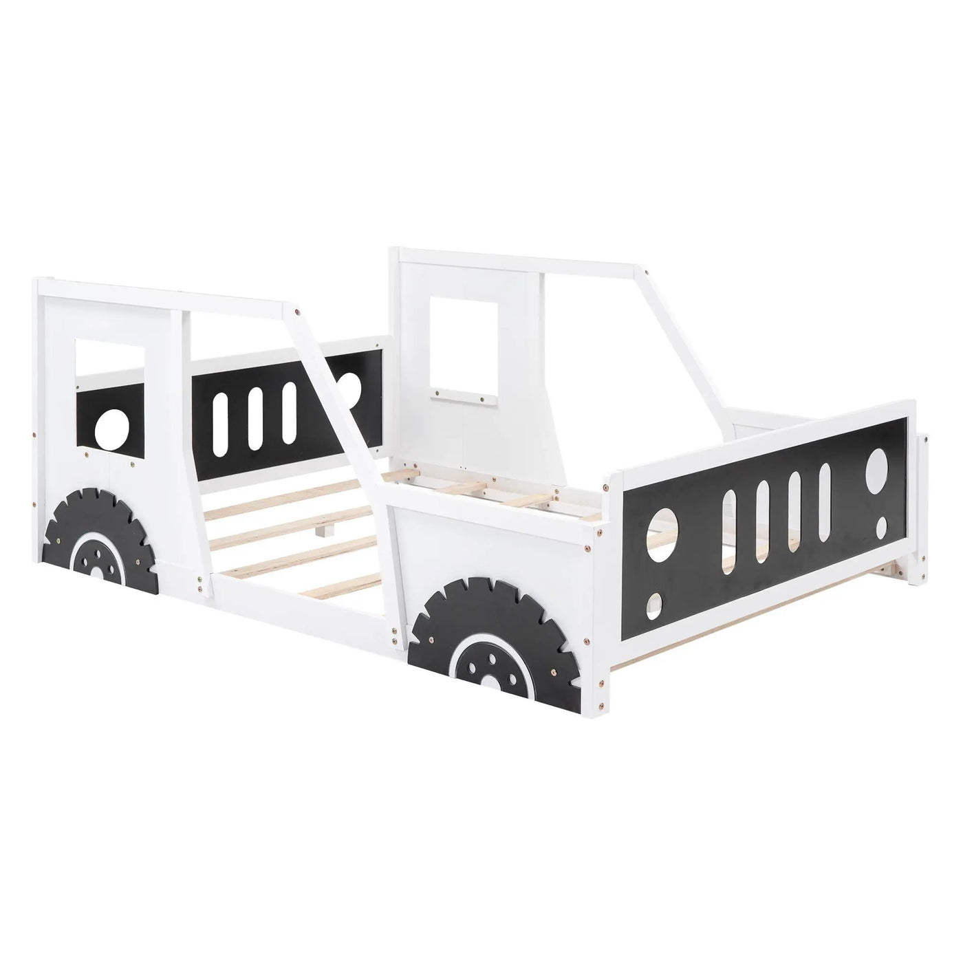 Classic Car Shaped Platform Bed With Wheels by HouseOfZazla