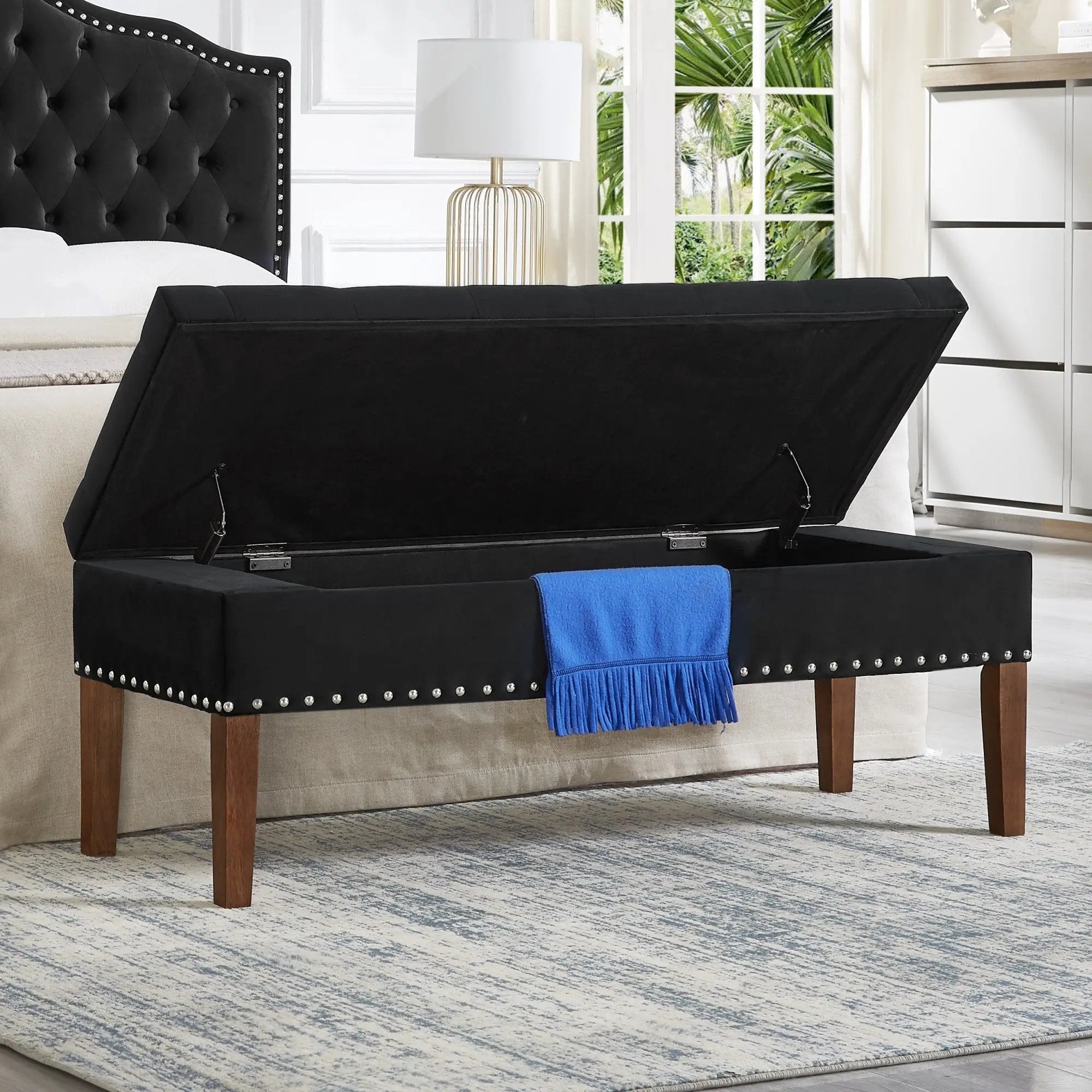 Tufted Bench with Storage by HouseOfZazla