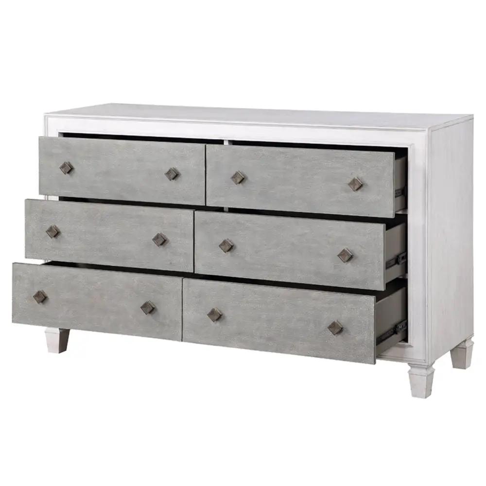 Katia - Dresser - Rustic Gray & Weathered White by Unique Piece Furniture