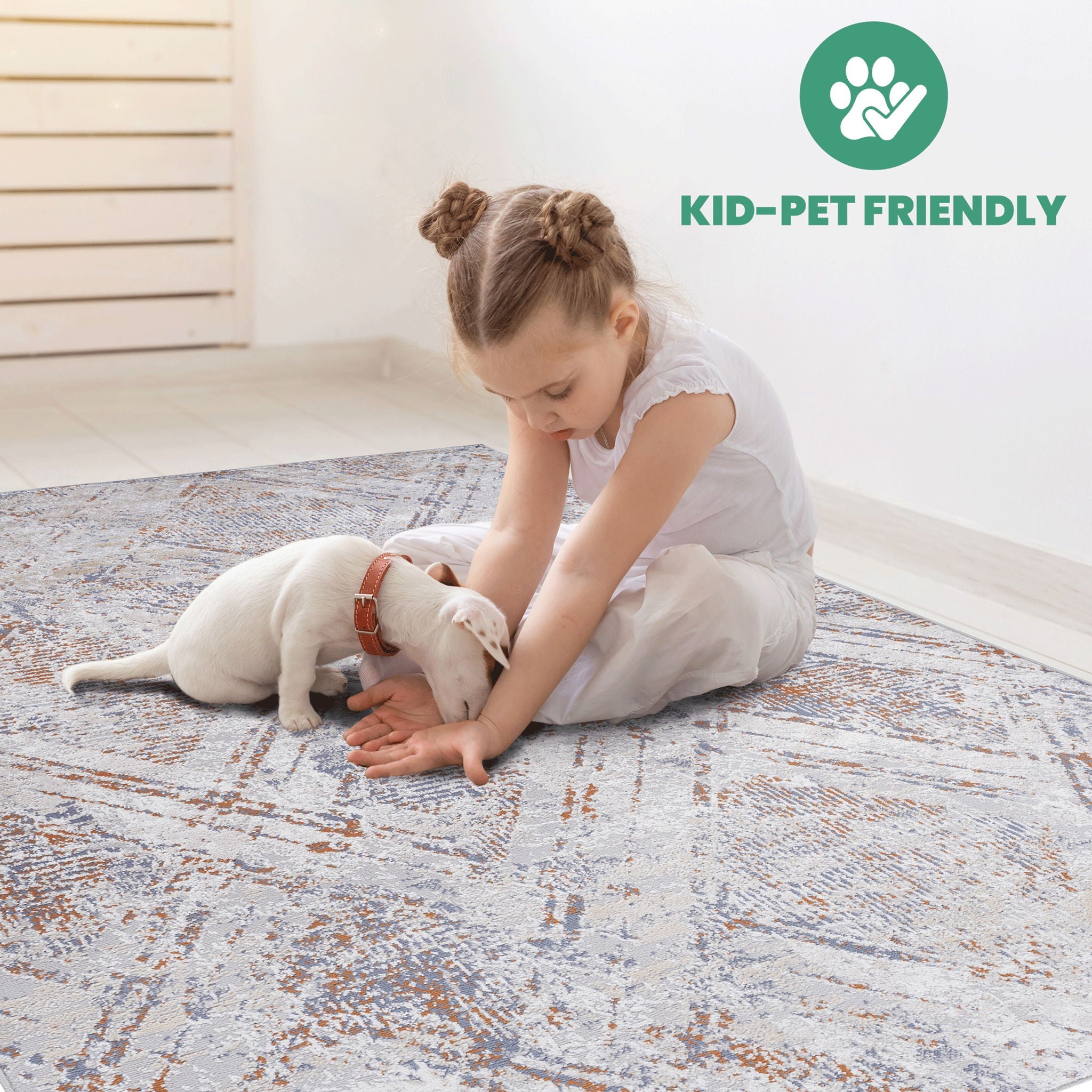 Payas - 2' X 3' Geometric Area Rug - Beige by HouseOfZazla