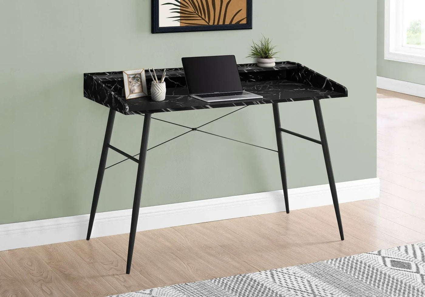 Computer Desk For Home Office, Laptop Storage Shelves, Contemporary & Modern by Unique Piece Furniture