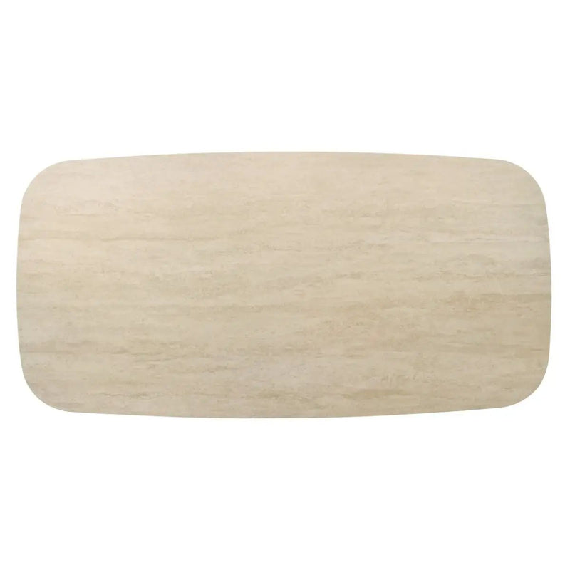 Lark - Dining Table - Travertine / Black by Unique Piece Furniture