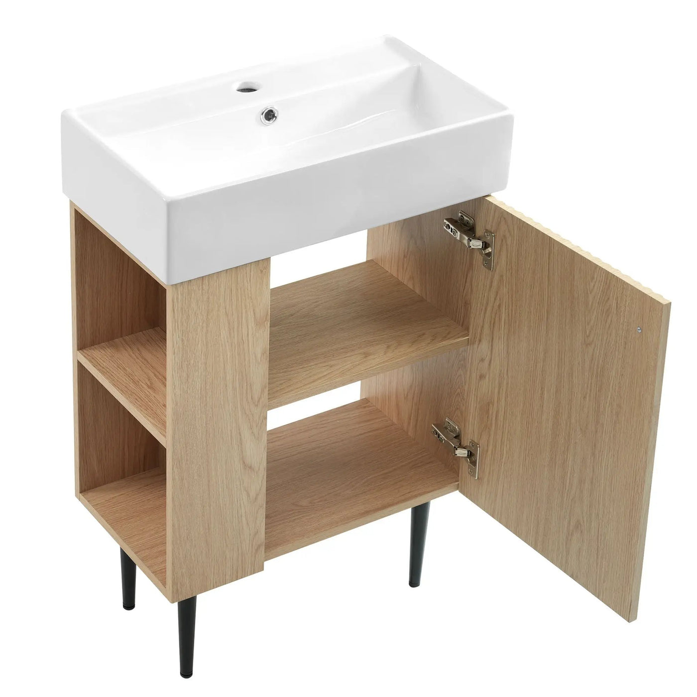 Bathroom Vanity, Combo Cabinet, Bathroom Storage Cabinet, Single Ceramic Sink by HouseOfZazla