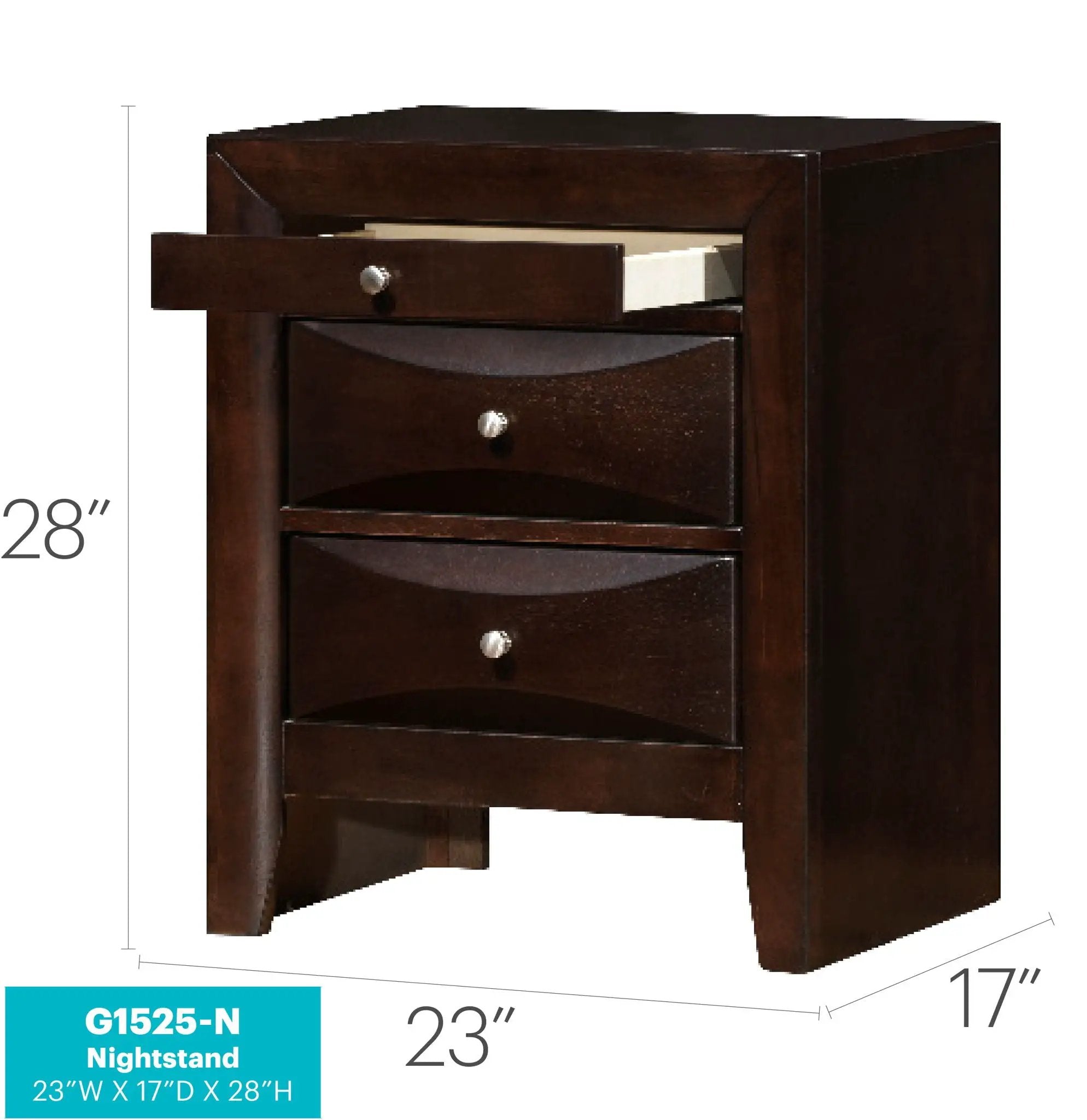 Marilla - Nightstand - Cappuccino by Unique Piece Furniture