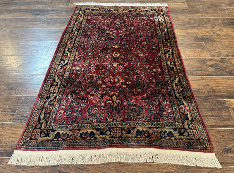 Persian Sarouk Rug 3x5, Antique Persian Carpet by Jewel Rugs