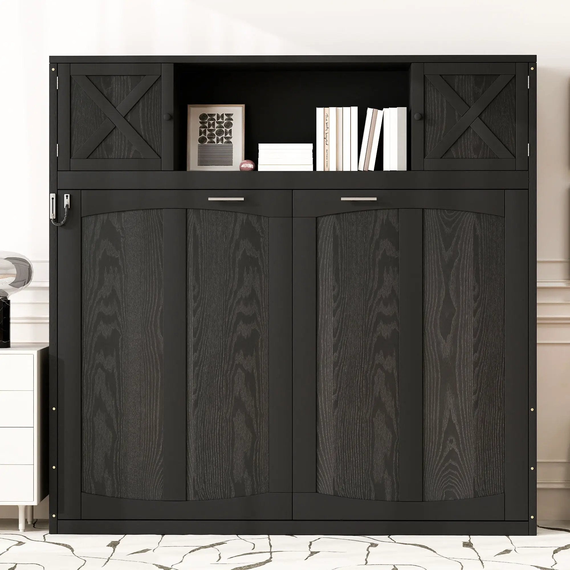 Murphy Bed With Storage Cabinets