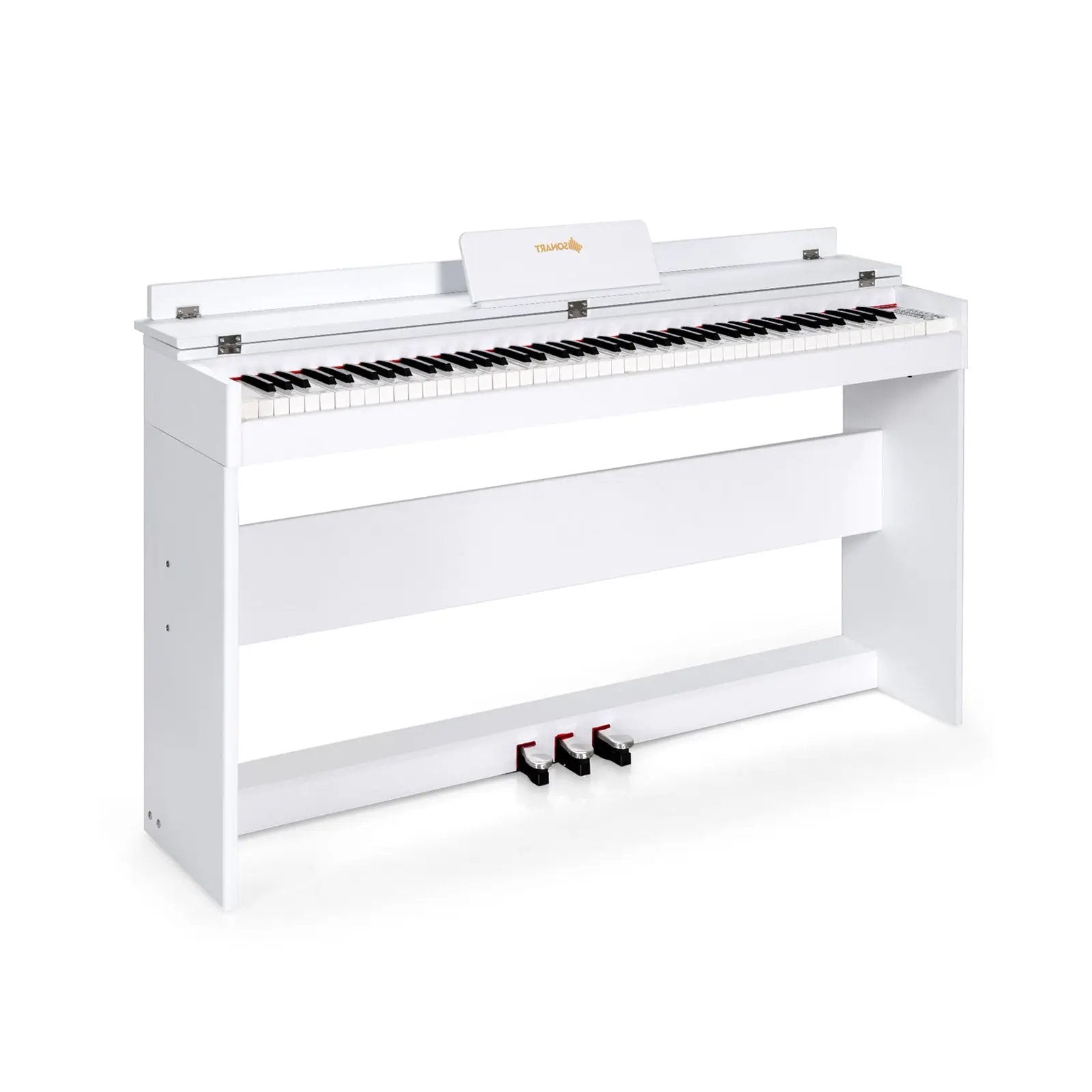 88 Key Full Size Electric Piano Keyboard with Stand 3 Pedals MIDI Function by DirectDeals