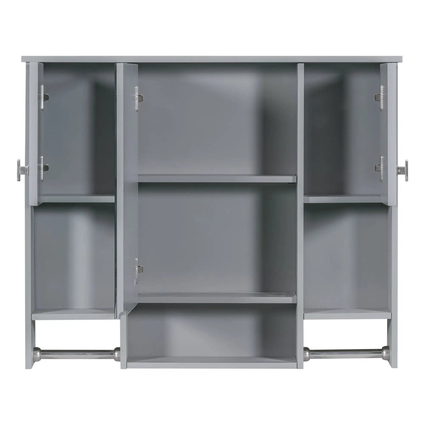 Wall Mounted Bathroom Storage Cabinet With Mirror, Medicine Cabinet With Towel Bar by Unique Piece Furniture