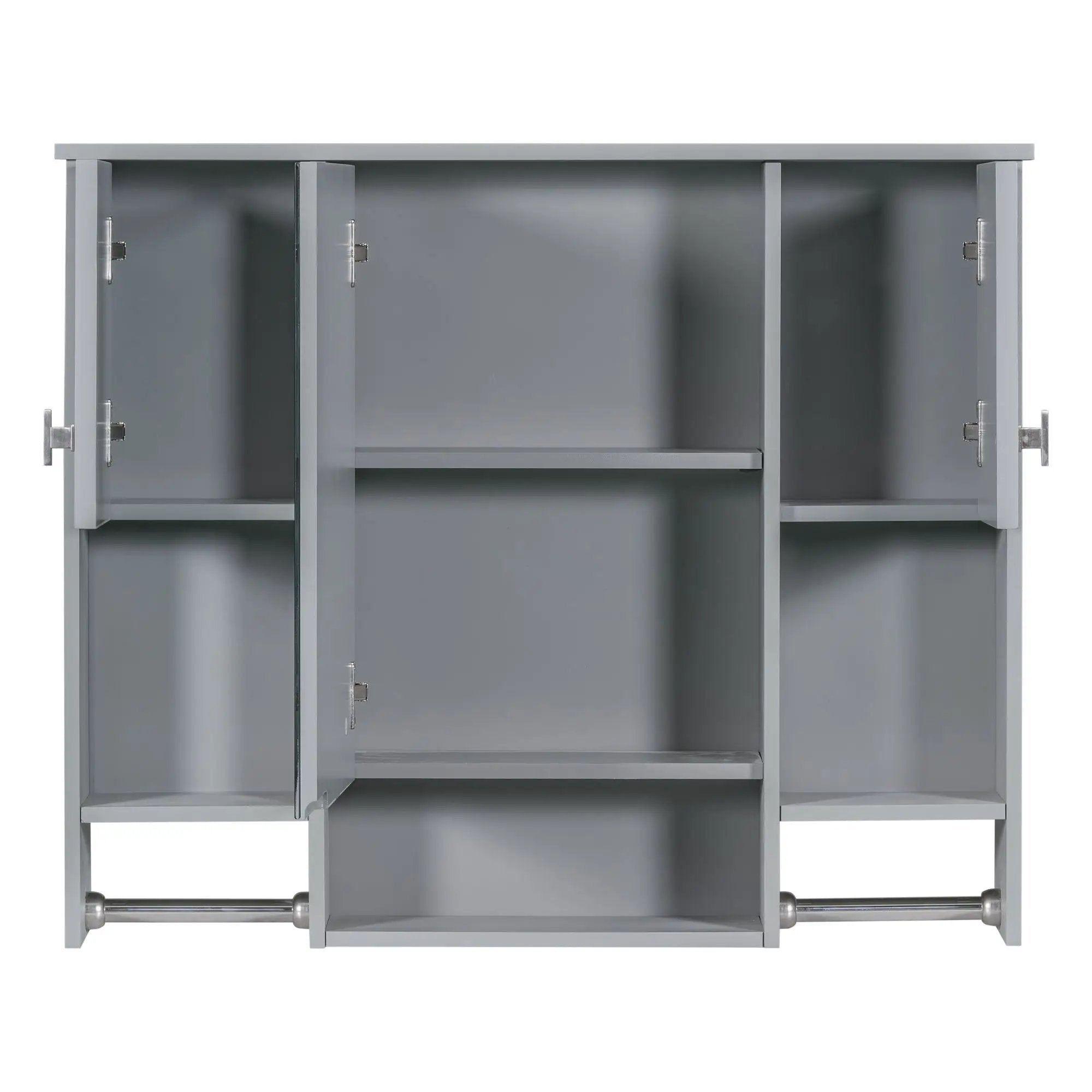 Wall Mounted Bathroom Storage Cabinet With Mirror, Medicine Cabinet With Towel Bar by Unique Piece Furniture