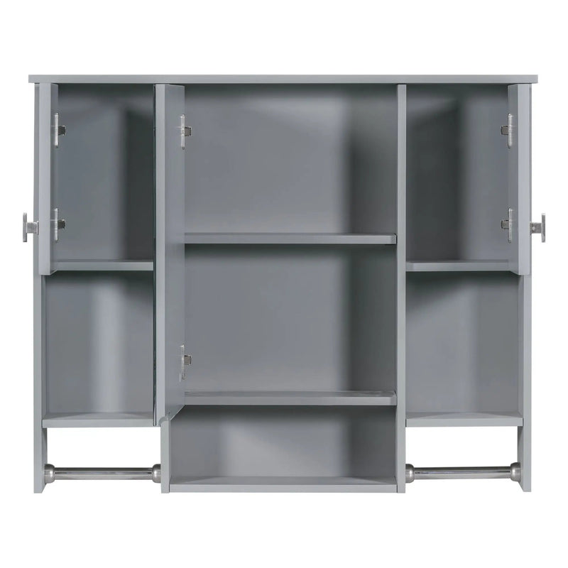 Wall Mounted Bathroom Storage Cabinet With Mirror, Medicine Cabinet With Towel Bar by HouseOfZazla