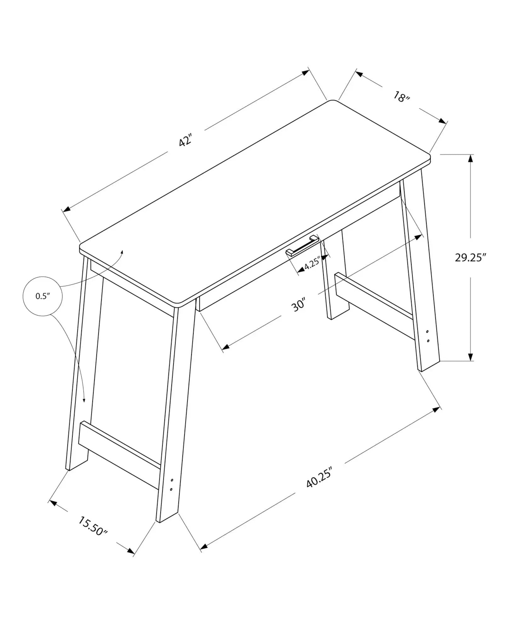 Stylish Design Computer Desk For Home Office Storage Drawers, Contemporary & Modern by Unique Piece Furniture