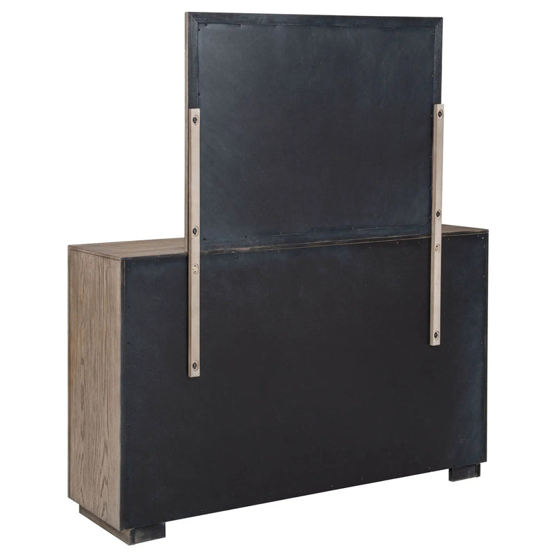 Kenora 6-drawer Dresser and Mirror Barley Brown by Unique Piece Furniture