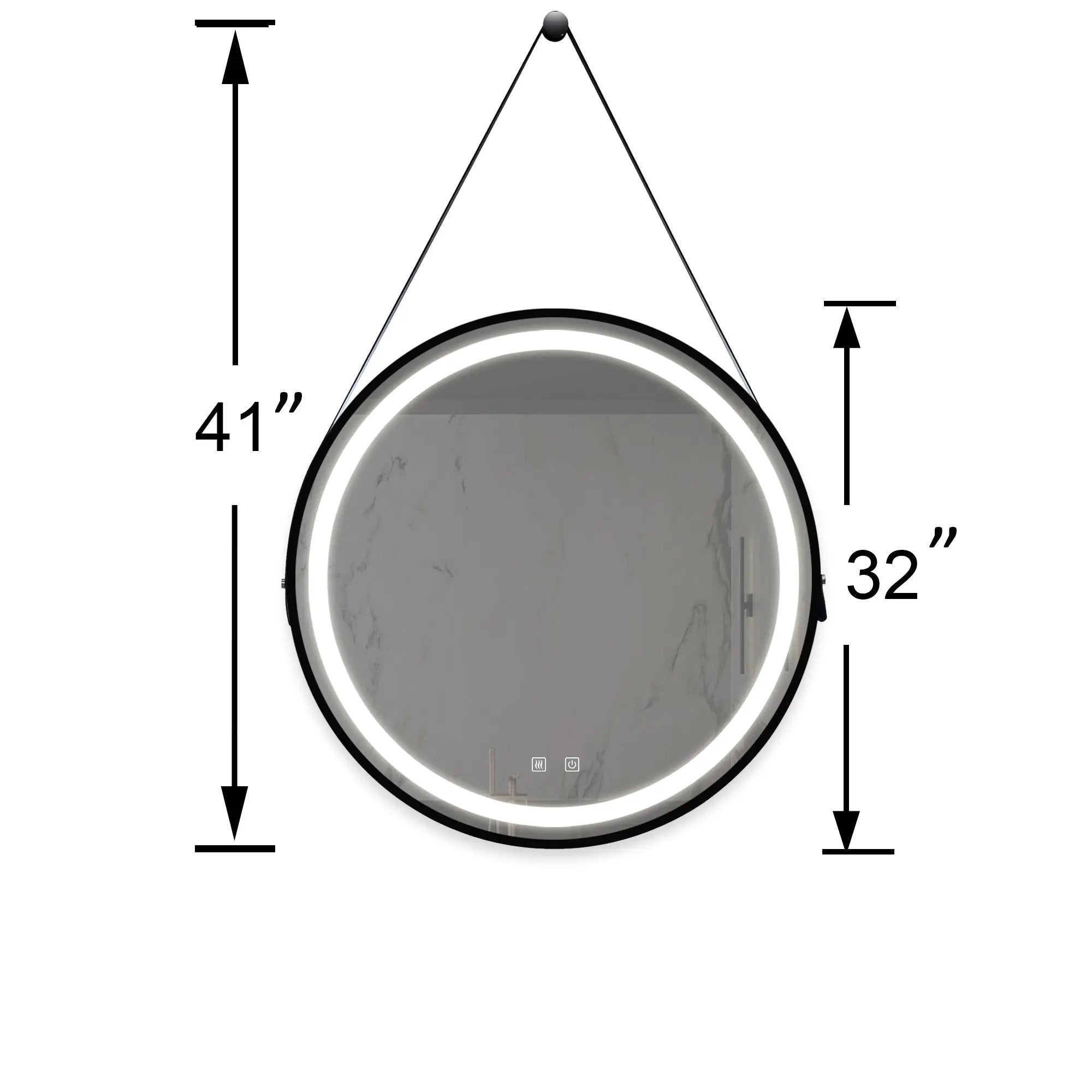 32-Inch Classy LED Bathroom Vanity Mirror by HouseOfZazla