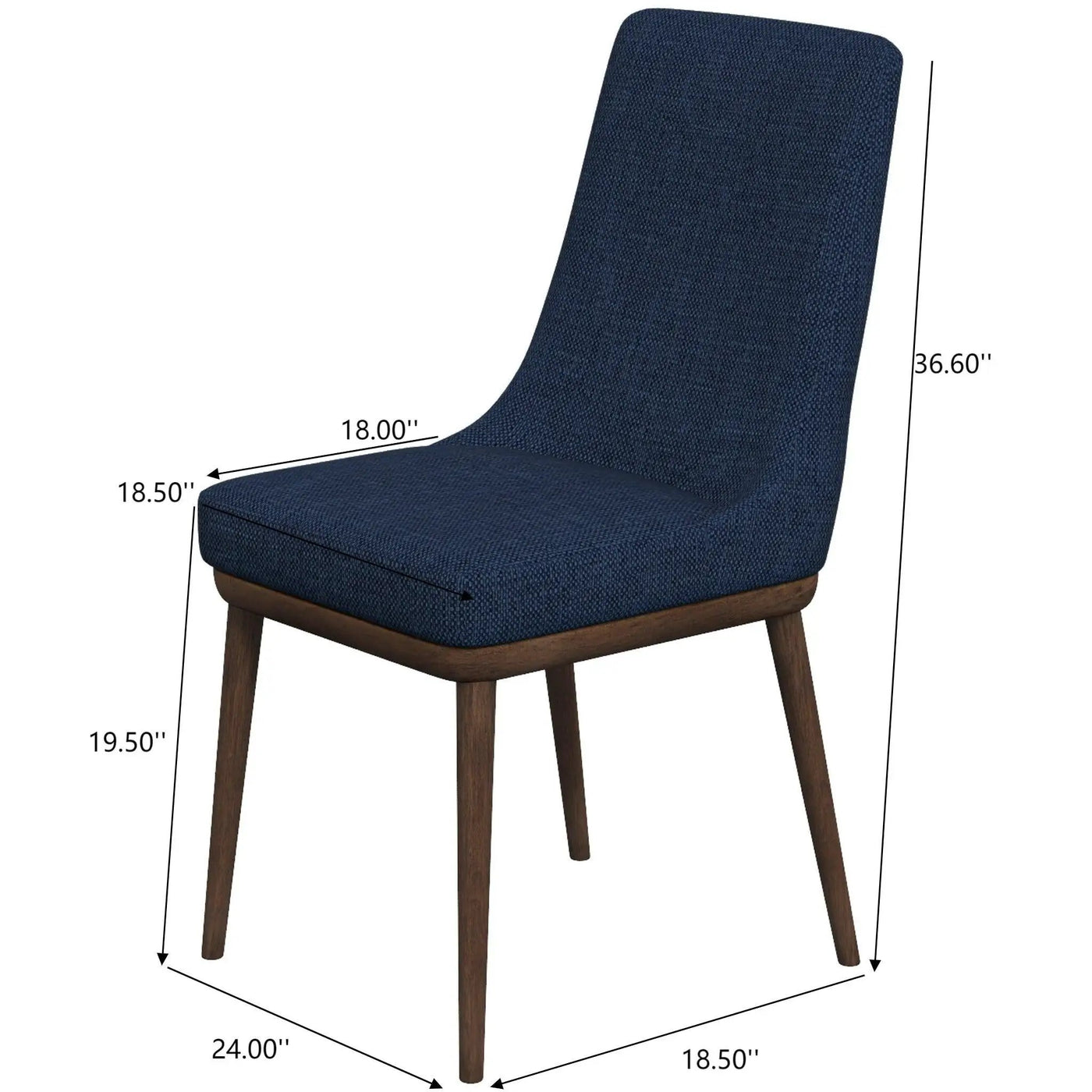 Kate - Mid-Century Modern Dining Chair (Set of 2) by HouseOfZazla