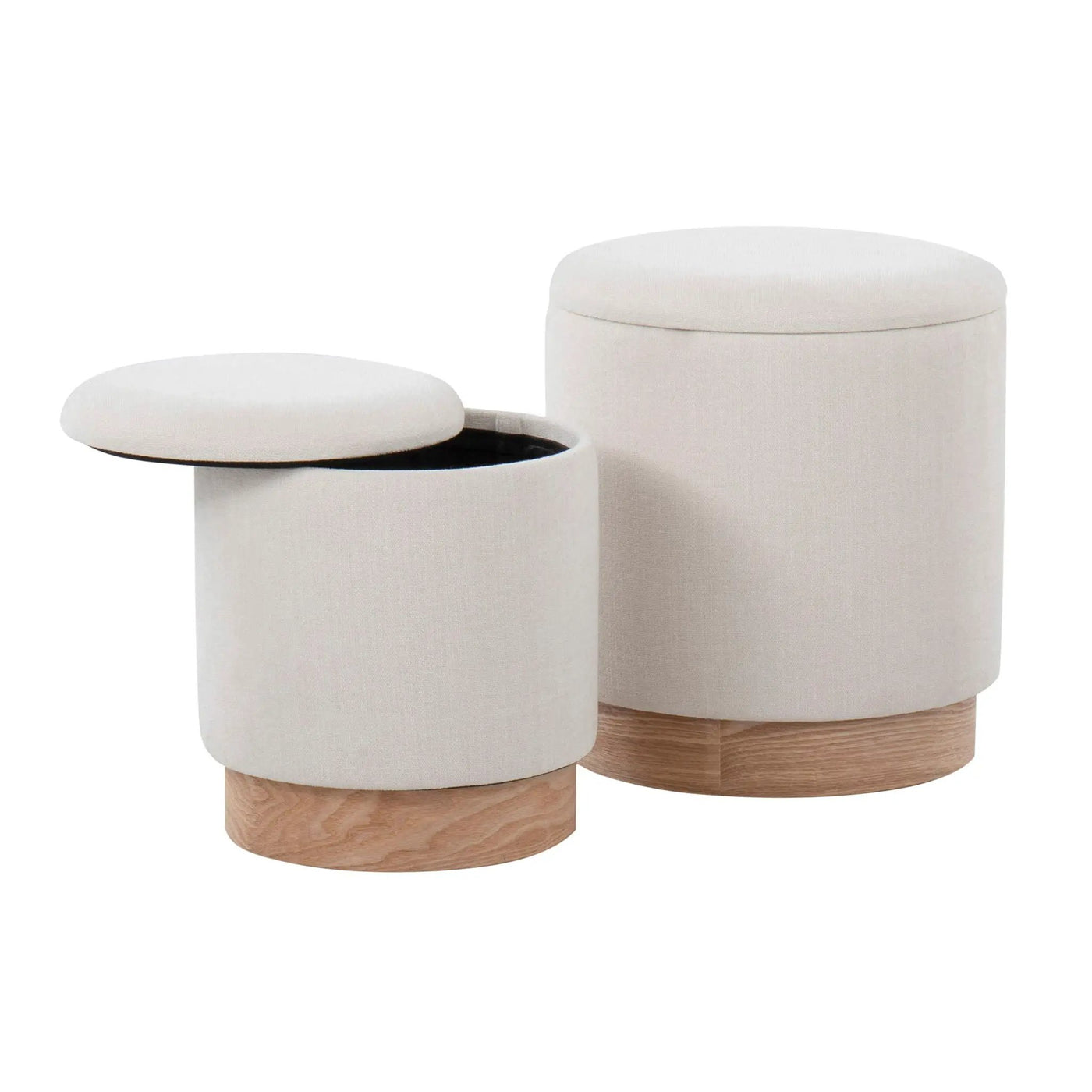 Marla - Contemporary, Nesting Ottoman Set by HouseOfZazla
