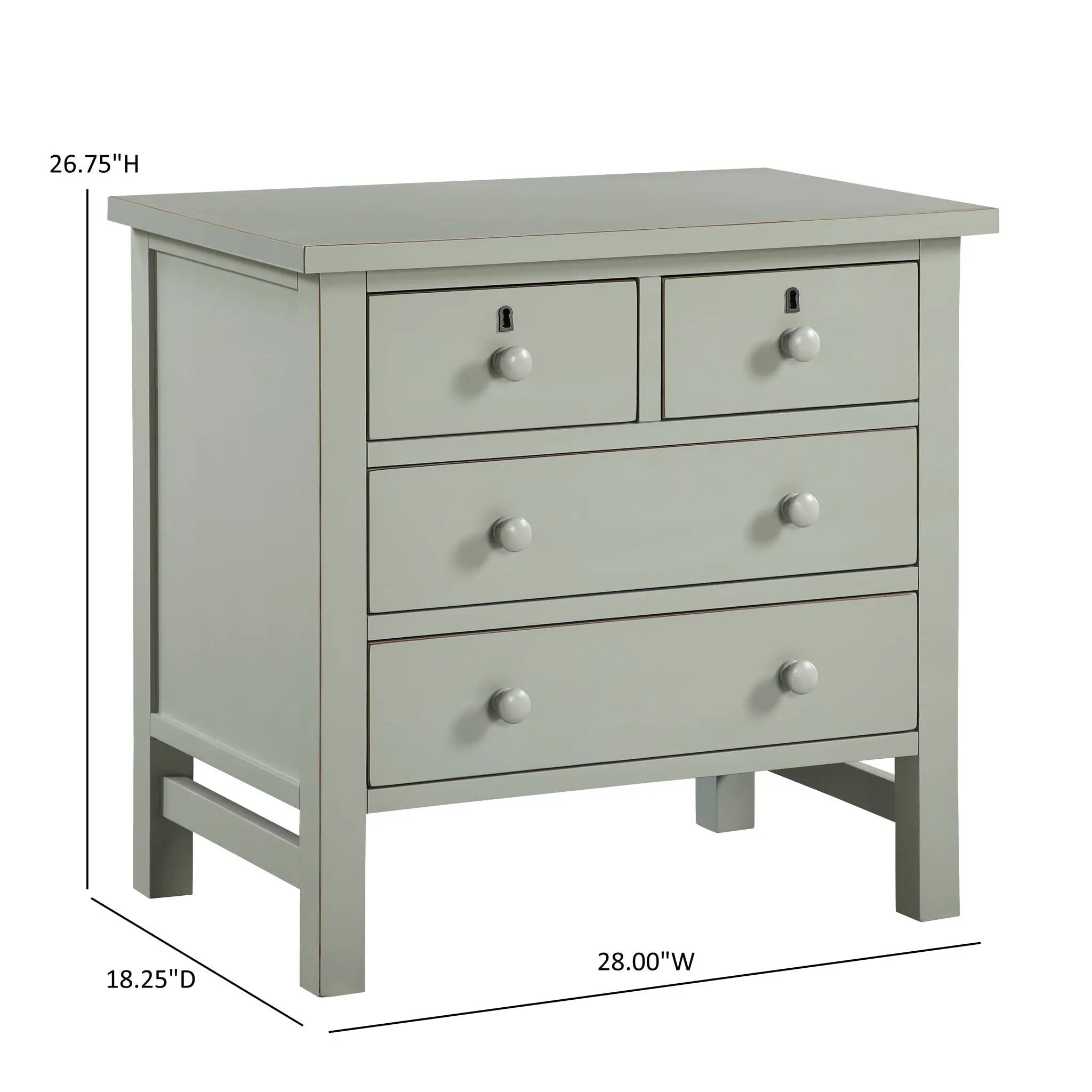 Georgina - 4 Drawer Storage Nightstand by HouseOfZazla