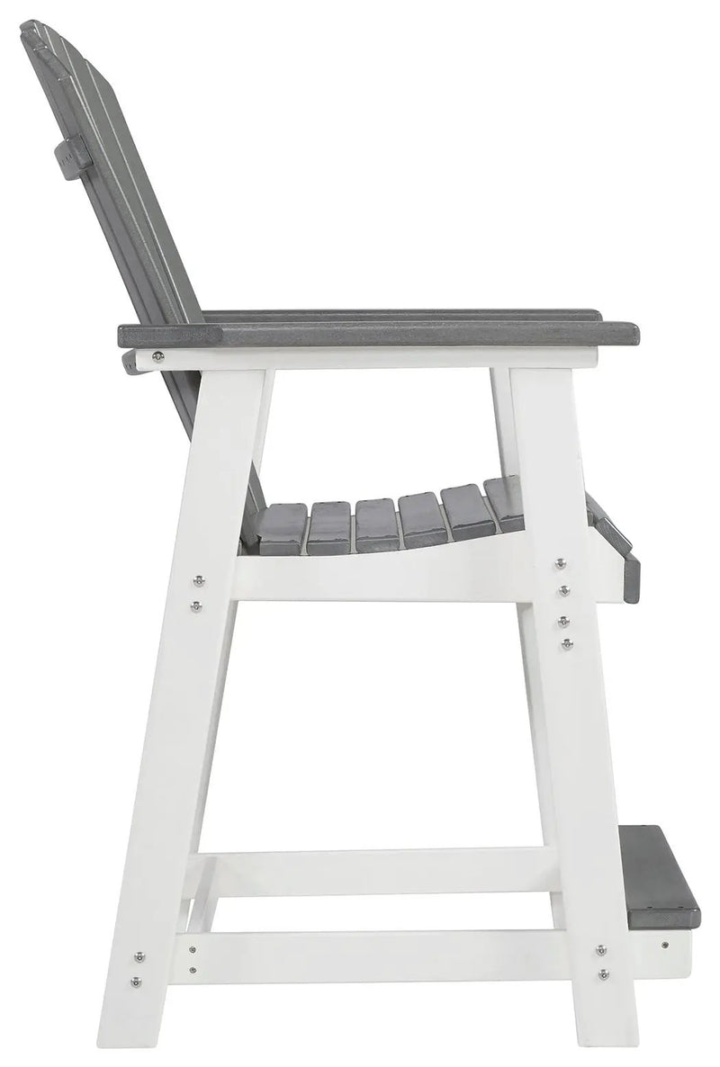 Transville - Barstool (Set of 2) - Gray / White by Unique Piece Furniture