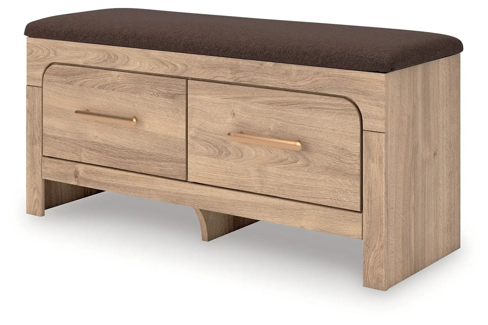 Kinlanni - Bedroom Upholstered Storage Bench - Tan / Brown by Unique Piece Furniture