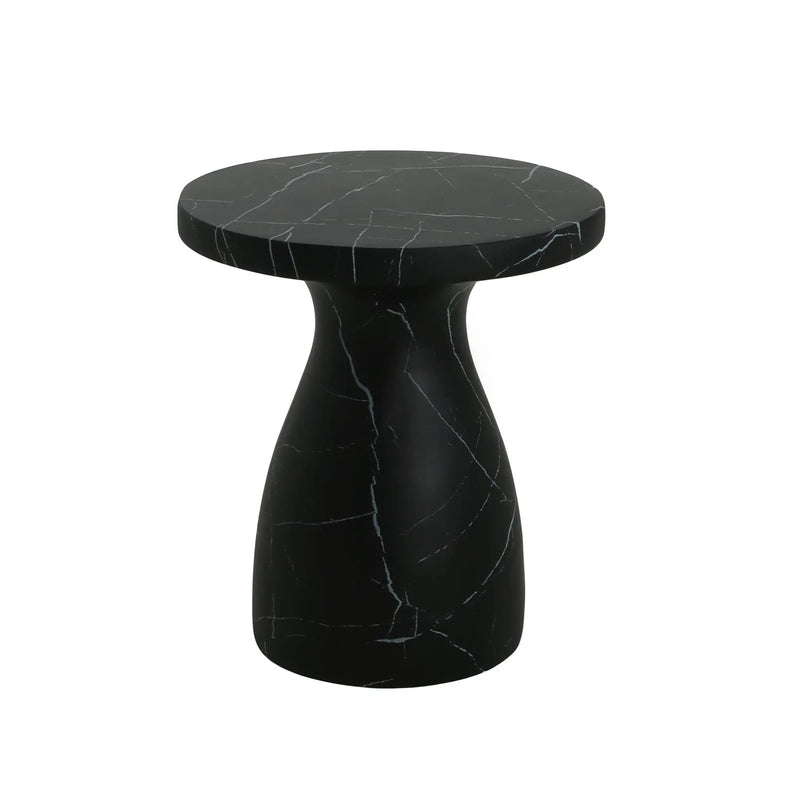 Outdoor / Indoor Travertine Side Table Lightweight by HouseOfZazla