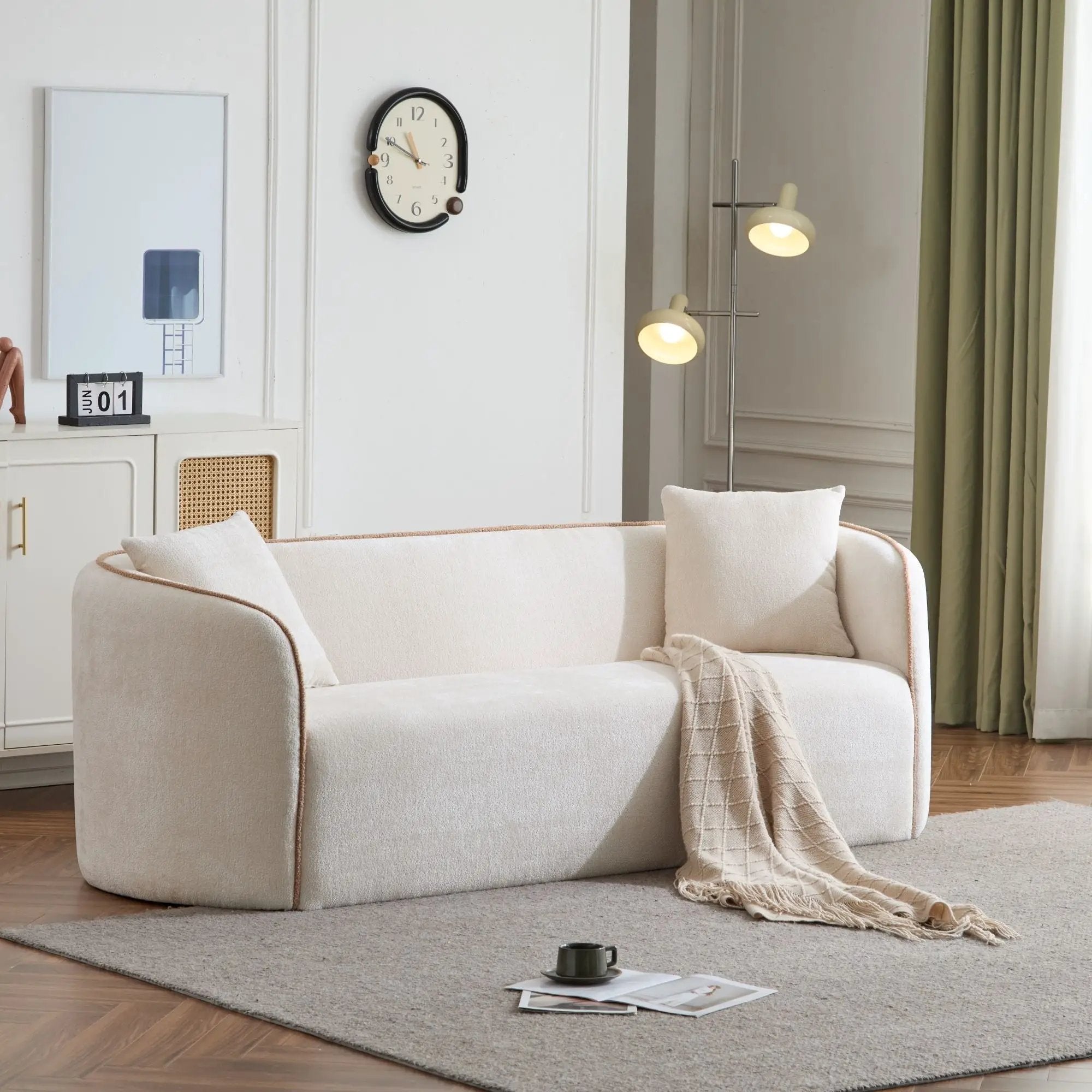 Coral - Curved Sofa, 3 Seater by HouseOfZazla