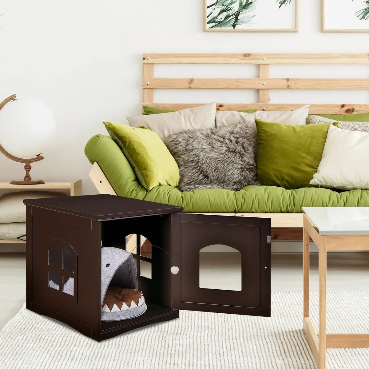 Side Table Nightstand Decorative Cat House, photo 2 of 16
